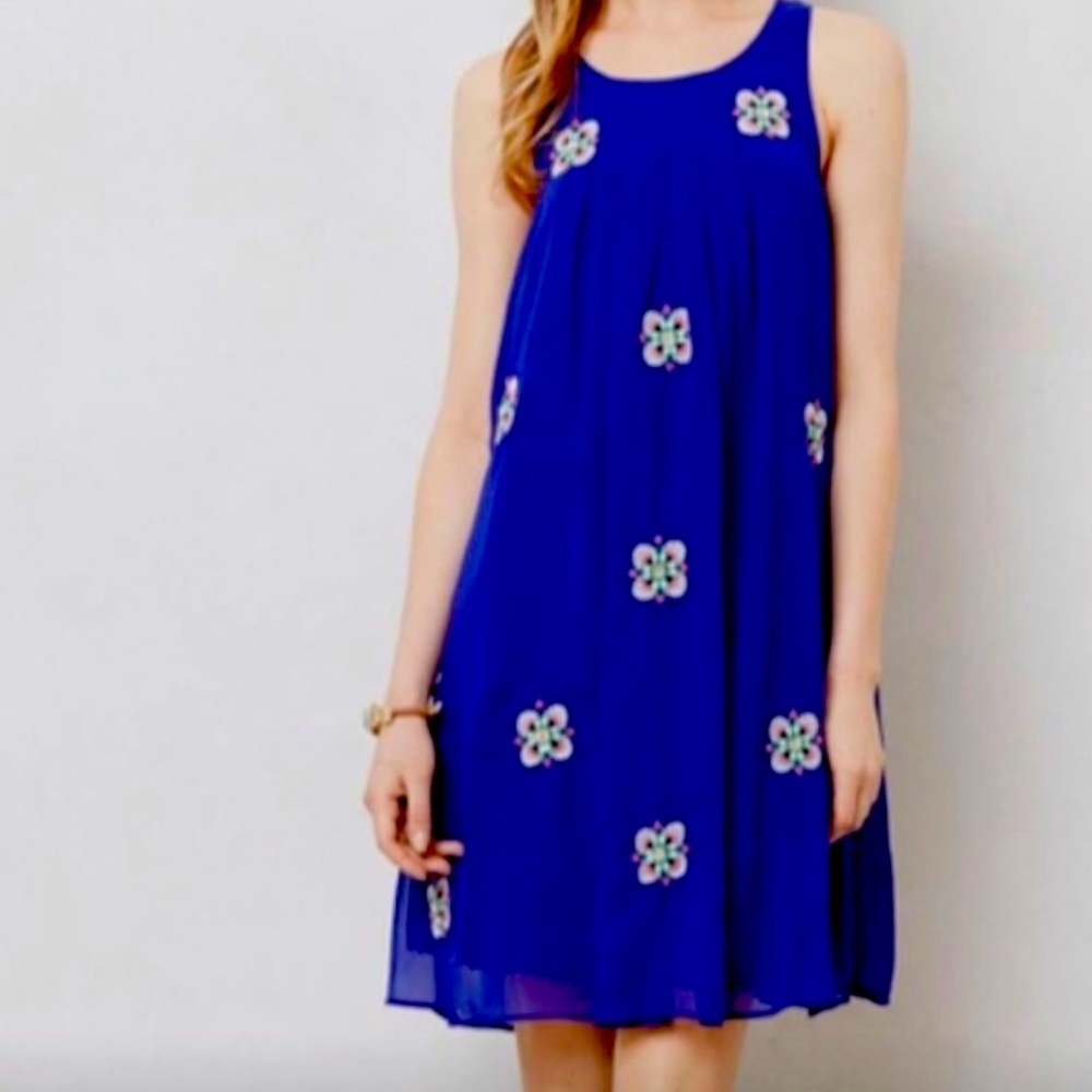 Anthropologie Leifsdottir Embroidery Dress
